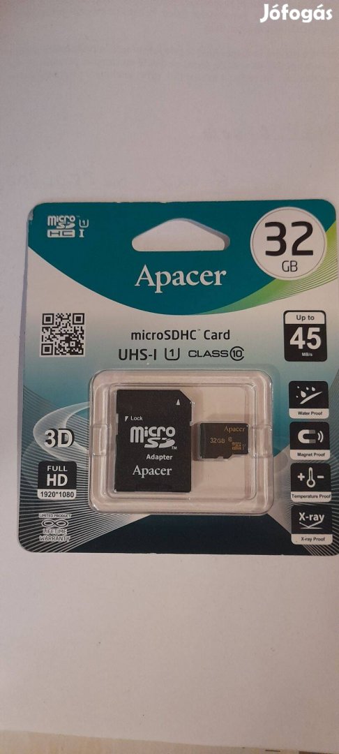 32 GB-os microsdhc memóriakártya