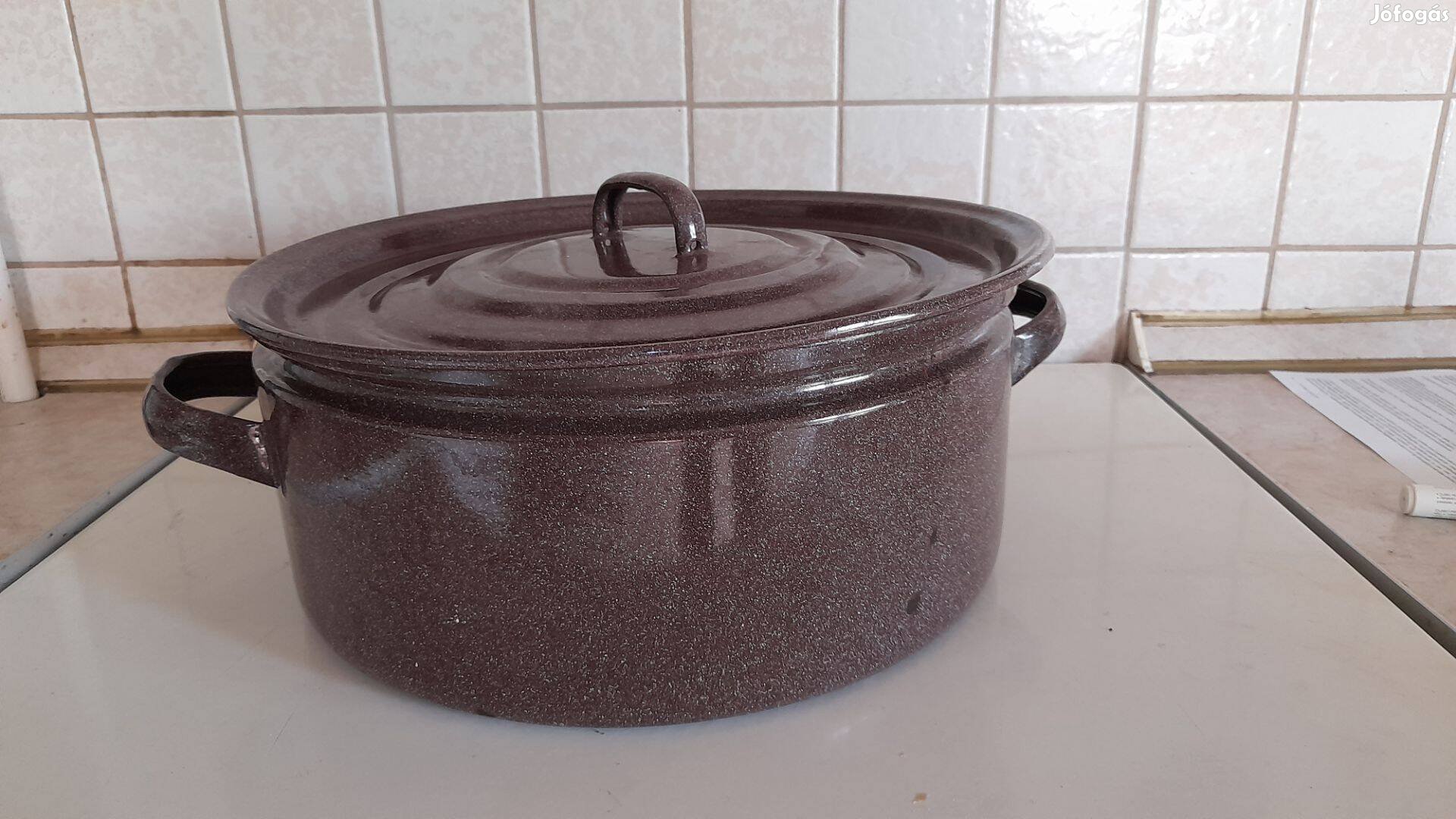 32 cm zománcozott lábas fedő