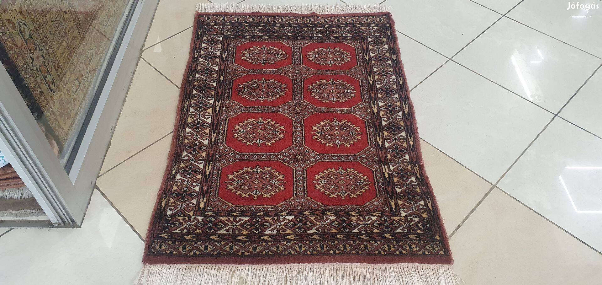 3322 Pakisztáni Türkmén Kézi gyapjú Perzsa Szőnyeg 76X107CM Ingyen FUT