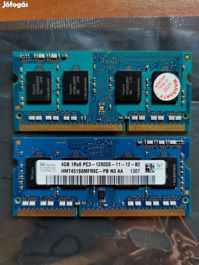33/2 SK Hynix HMT451S6MFR8A 8gb 3 hónap garancia PC3L DDR3 ram memória