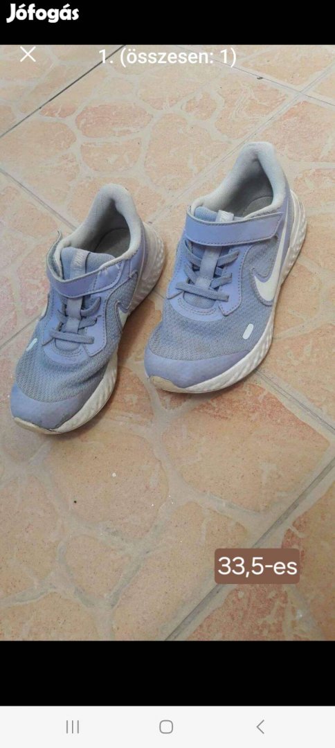 33-as Nike lány edzőcipő Belső th 21 cm