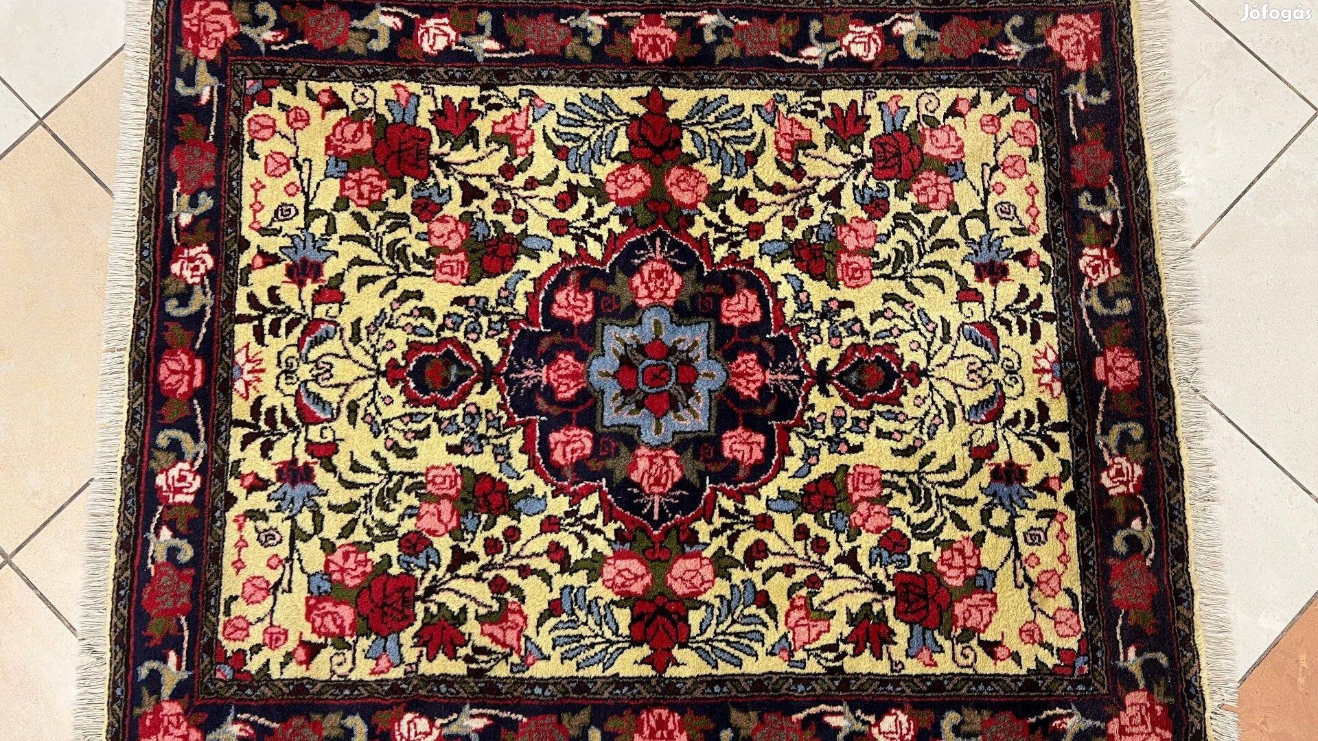 3442 Különleges Iráni Bidjar kézi csomó gyapjú perzsa szőnyeg 108X135