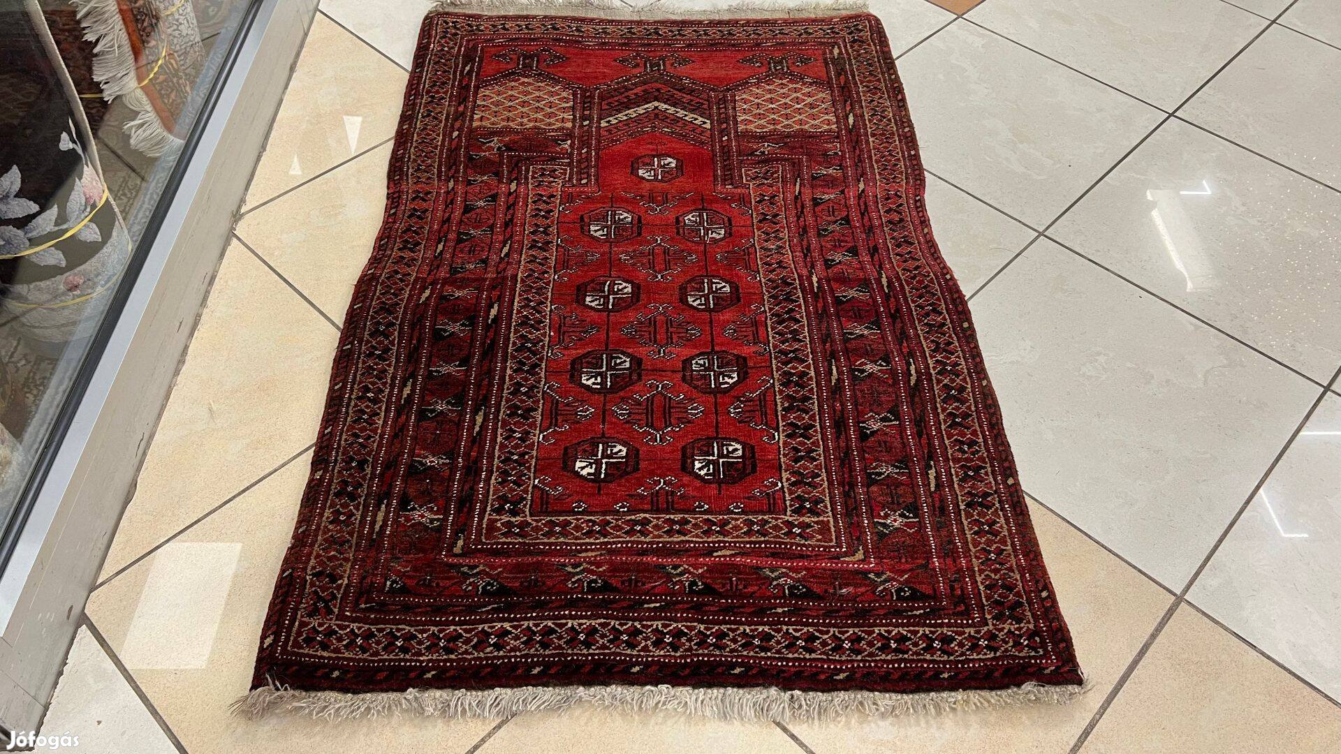 3443 Afghan Bokhara kézi gyapjú perzsa Szőnyeg 78X125CM Ingyen Futár