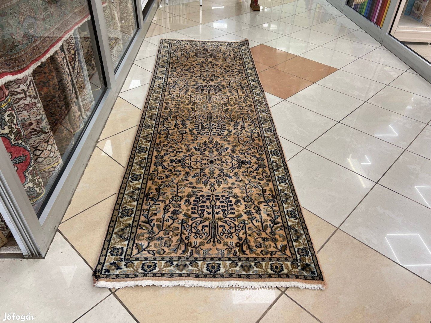 3489 Hindu Sarough kézi gyapjú Perzsa futó Szőnyeg 80X250CM