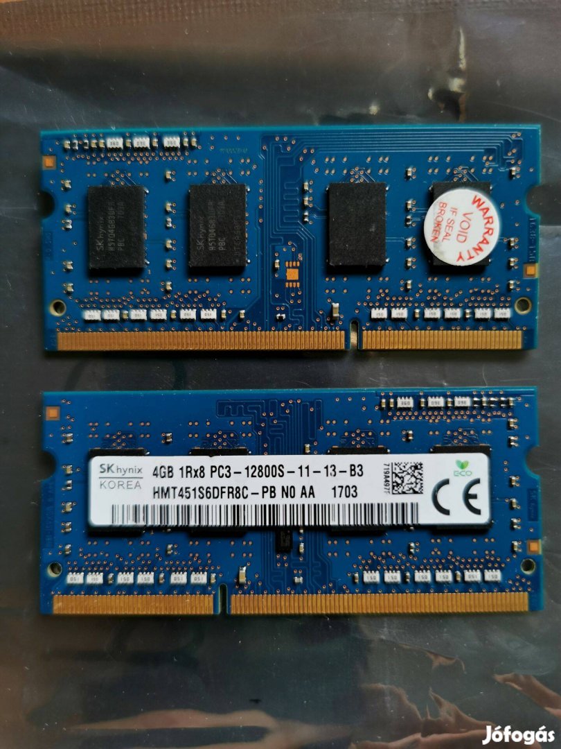 34/2 SK Hynix HMT451S6DFR8C 8gb 3 hónap garancia PC3 DDR3 ram memória