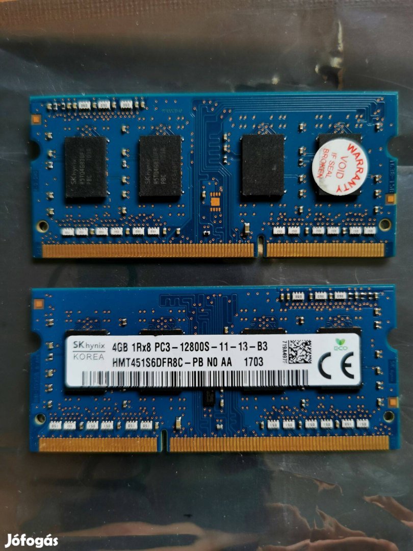34/2 SK Hynix HMT451S6DFR8C 8gb 3 hónap garancia PC3 DDR3 ram memória