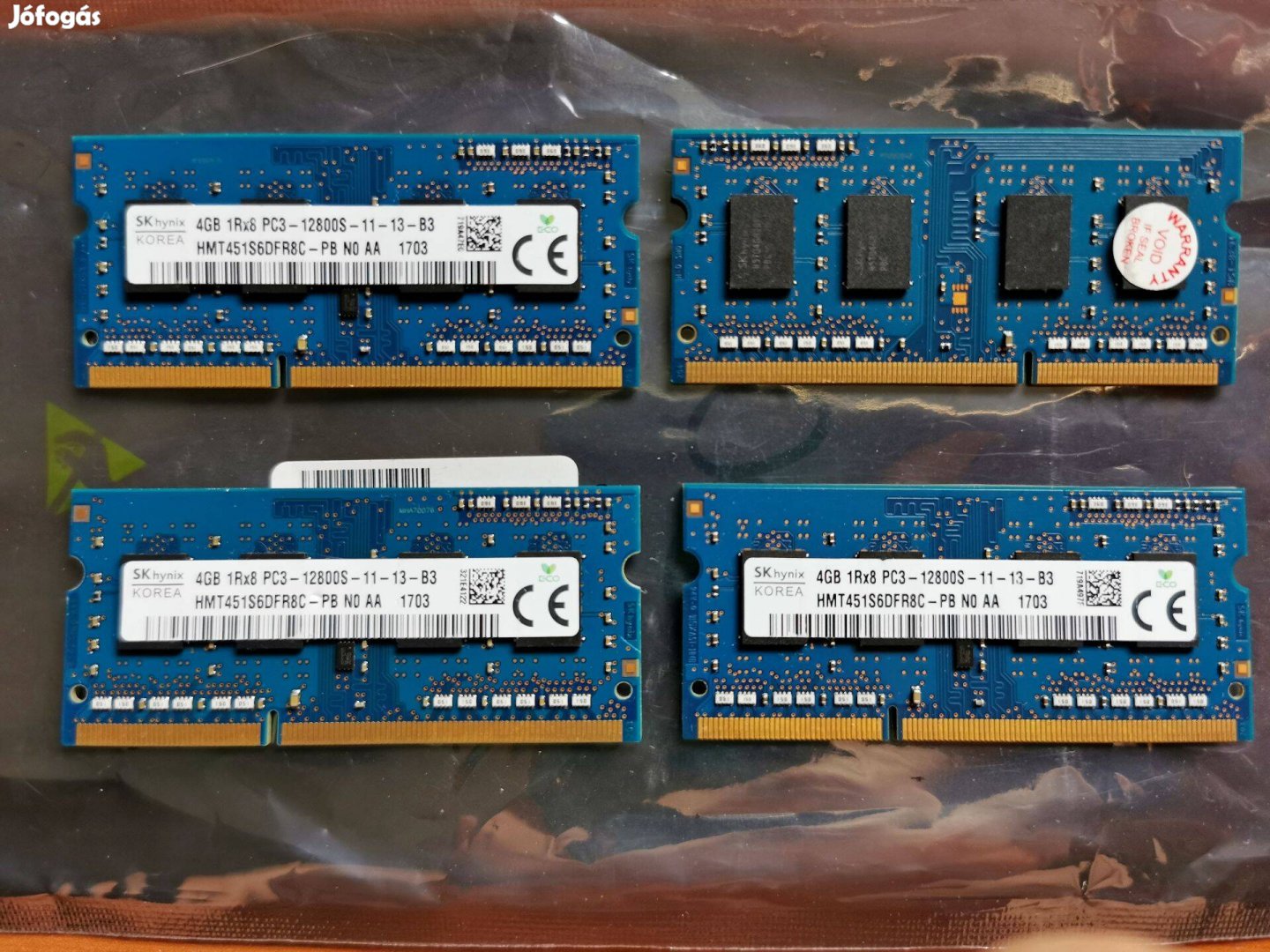34/3 SK Hynix HMT451S6DFR8C 16gb 3 hónap garancia PC3 DDR3 ram memória