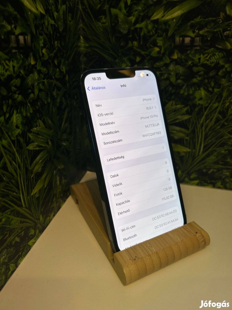 34 Iphone 13 Pro 128GB! 100% akku! 12hónap garanciával!