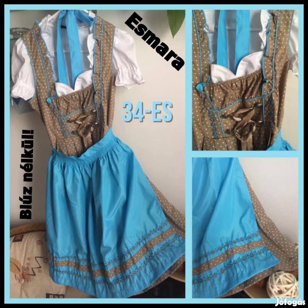 34-es bézs pöttyös Dirndl ruha /Esmara/