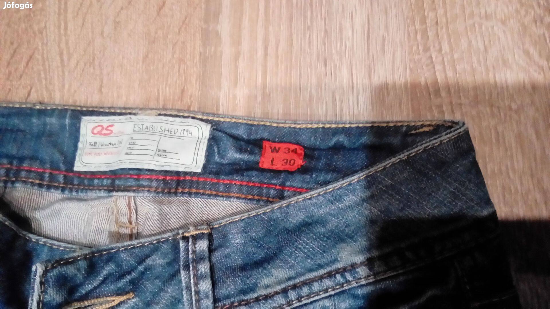 34-es sötétkék farmer