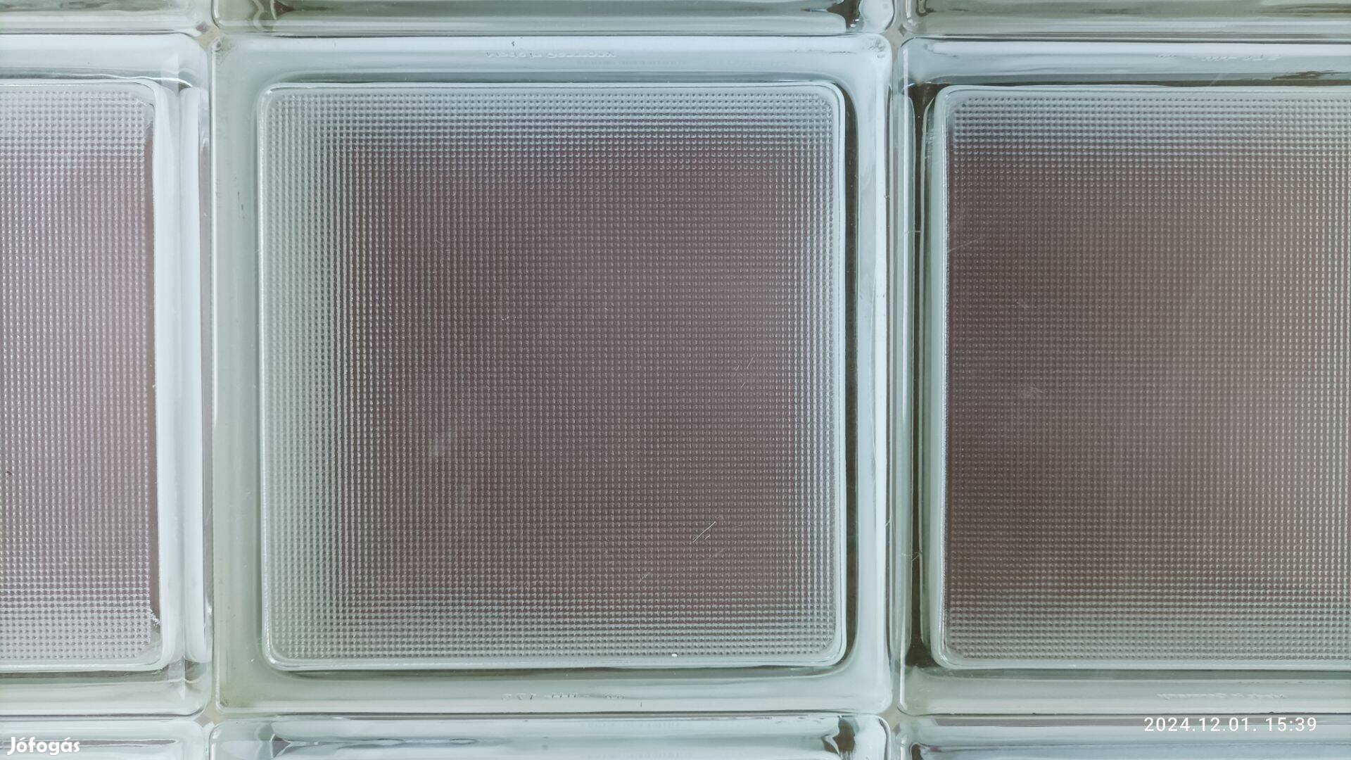 35 db üvegtégla üveg tégla 20x20