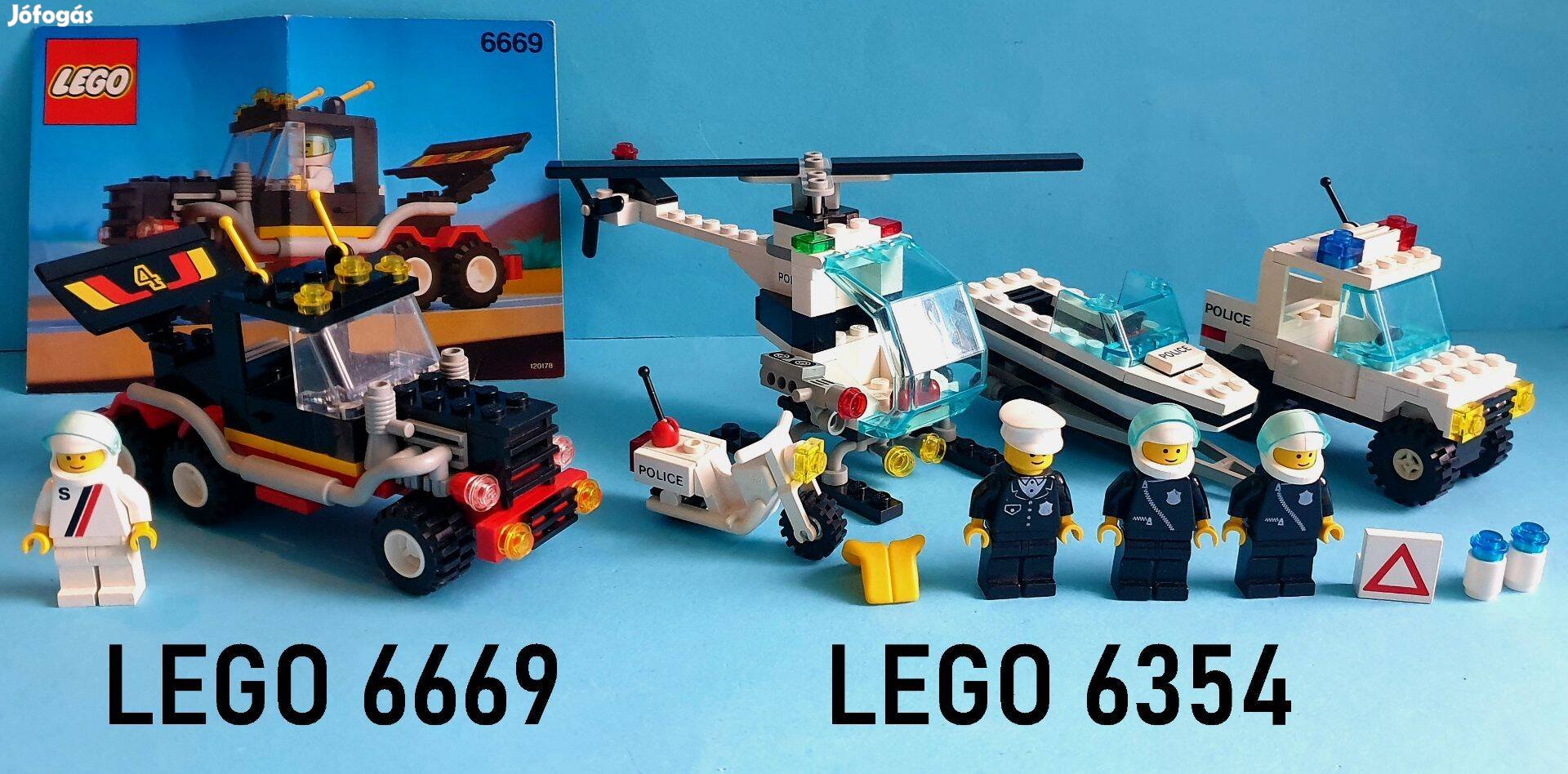 35 éves LEGO Legoland 6669 Diesel Daredevil, 6354 Pursuit Squad