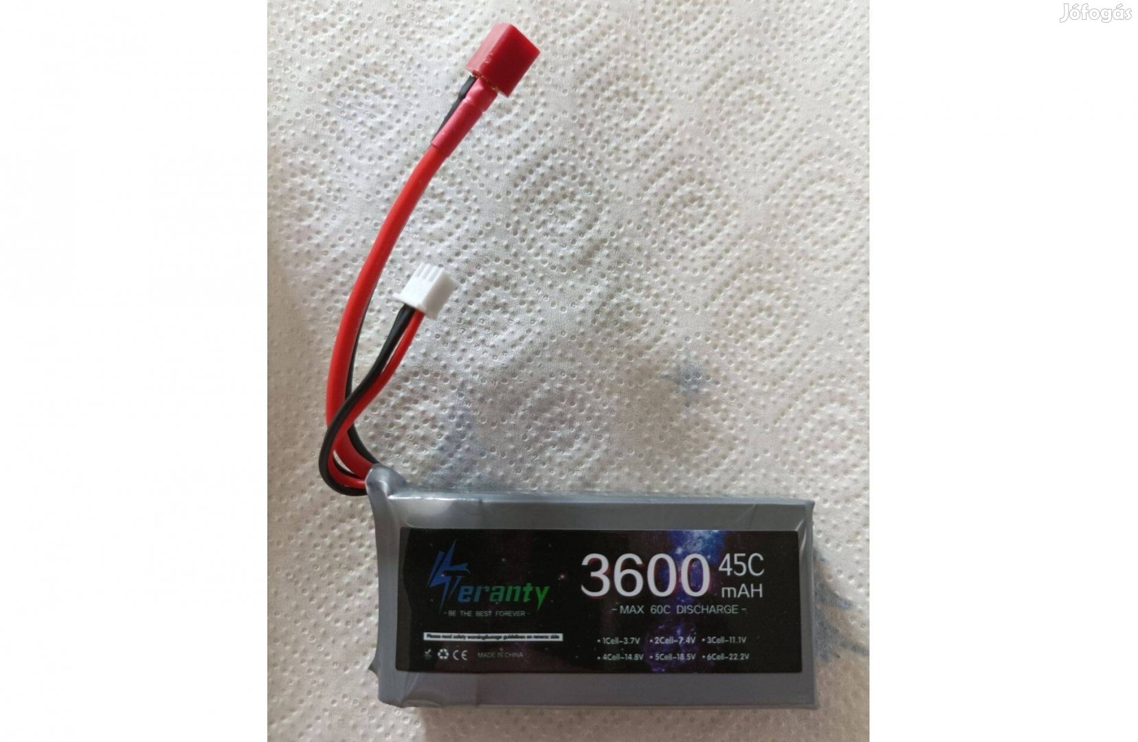 3600mAh 7.4V rc akkumulátor (Pl. Wltoys 12428-hoz) kedvező áron eladó!