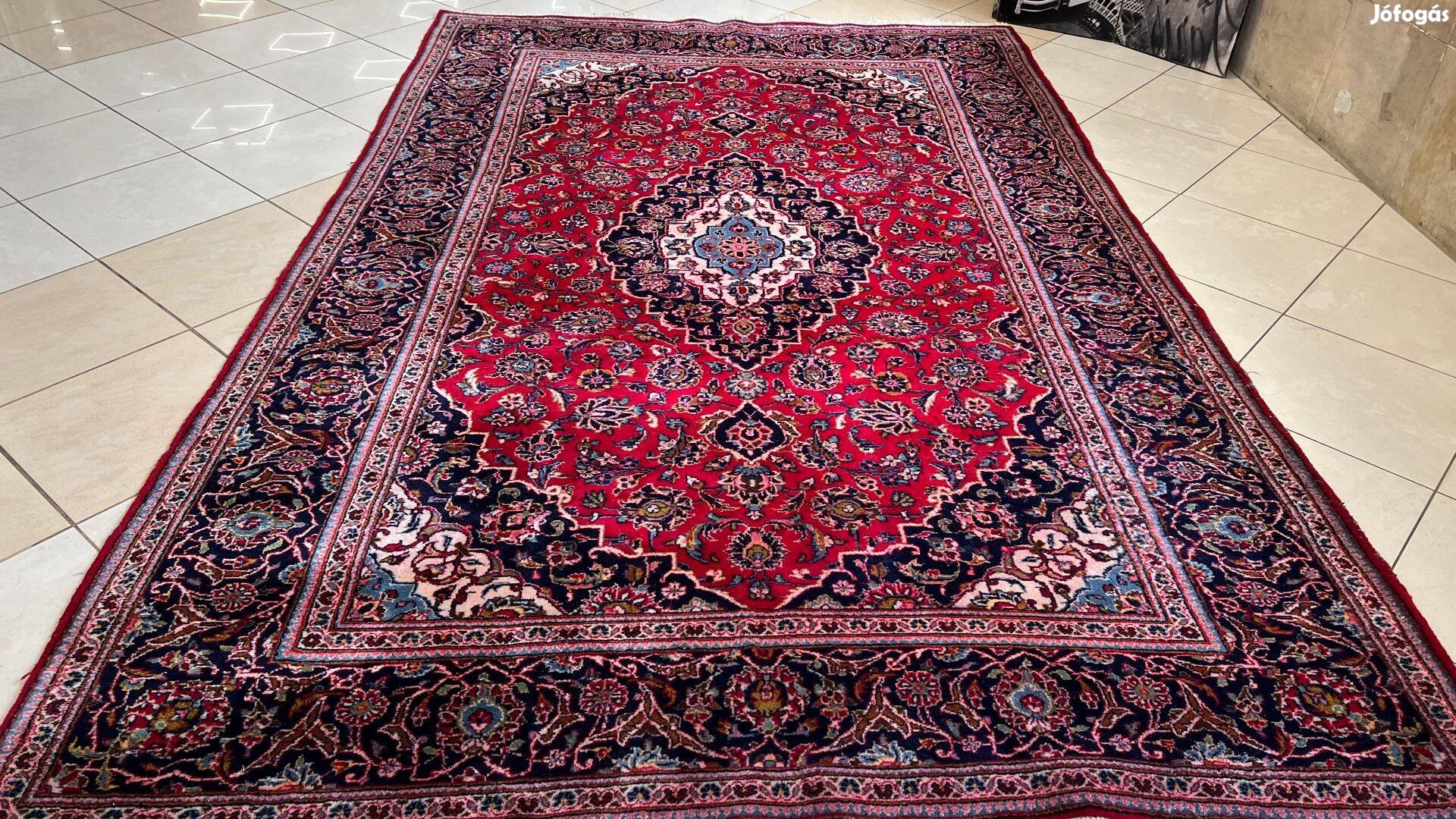 3601 Eredeti Iráni Keshan kézi csomó gyapjú perzsa szőnyeg 200X300CM