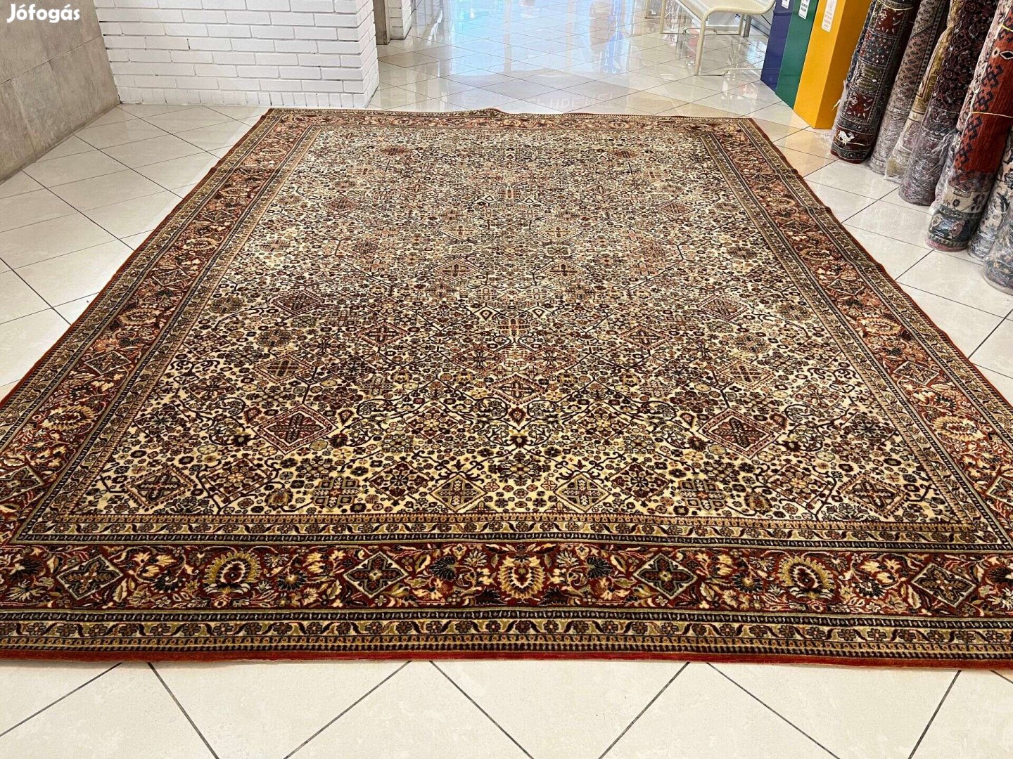 3675 Hatalmas Tabriz mintás gyapjú perzsa szőnyeg 300X400CM ingyen fut