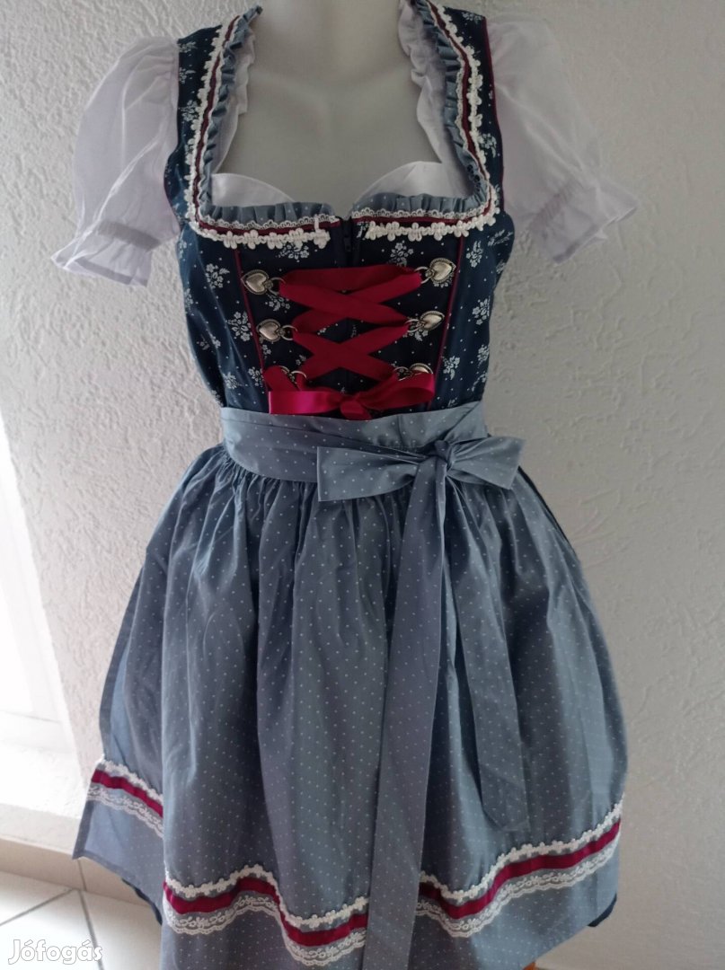 36/38 új dirndl ruha köténnyel 