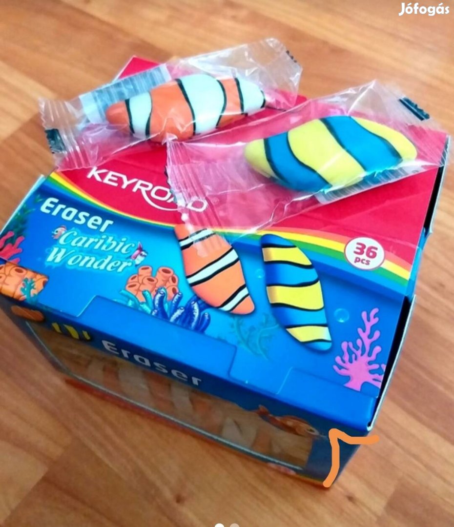 36 db nemo senilla mintajú radír egy teljes bontatlan doboz