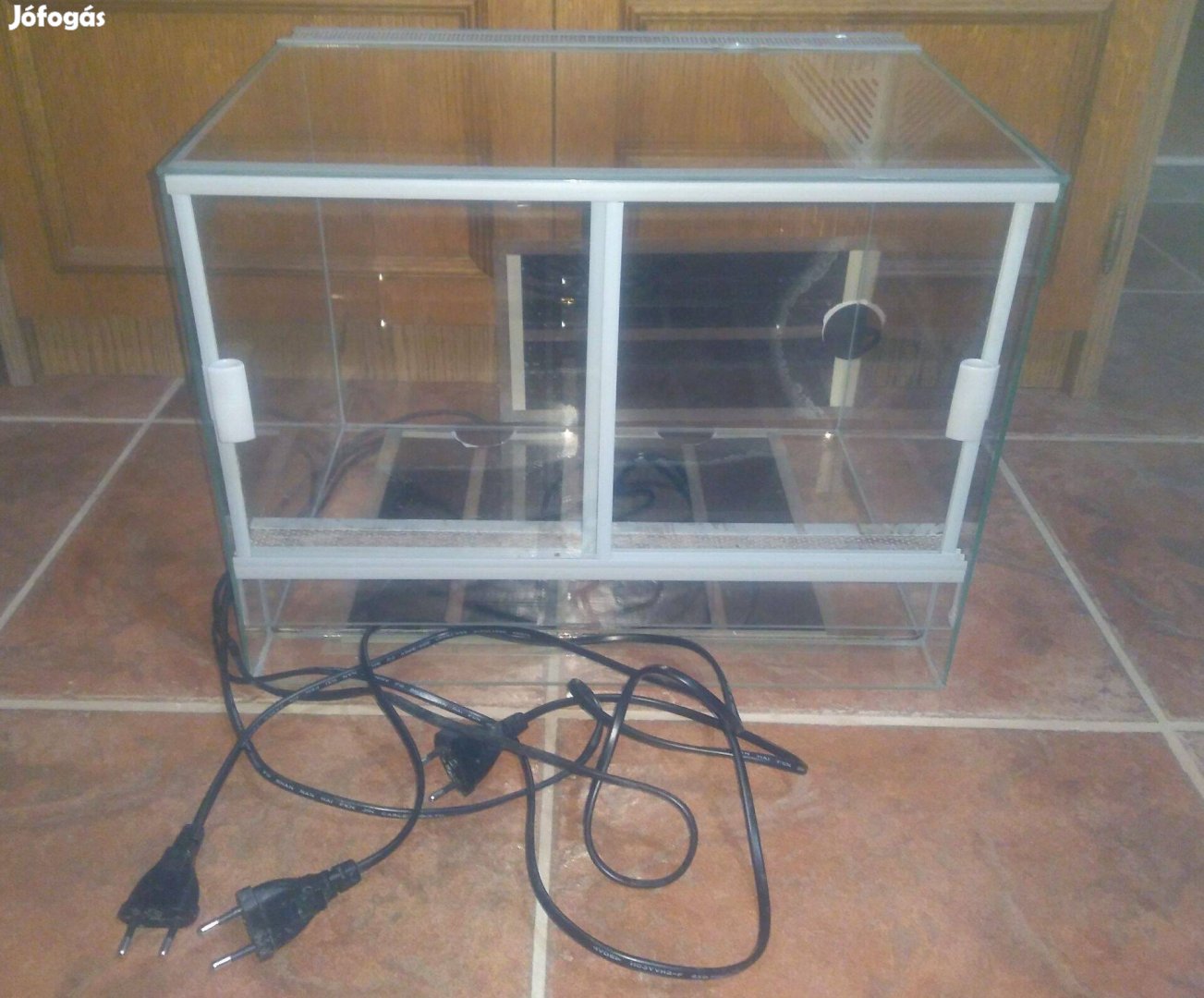 36 literes 40x30x30 terrárium fűtőlapokkal