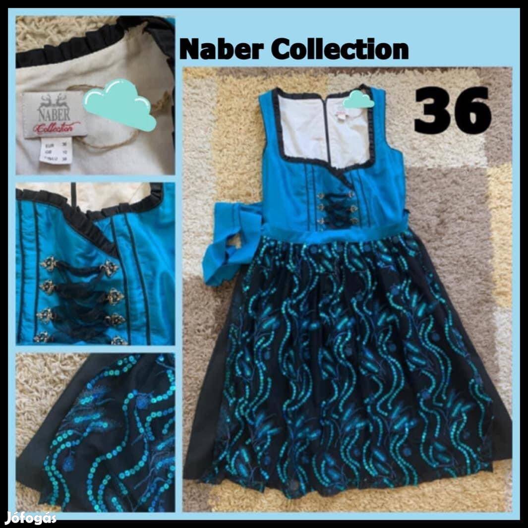 36-os kék Dirndl ruha /Naber/