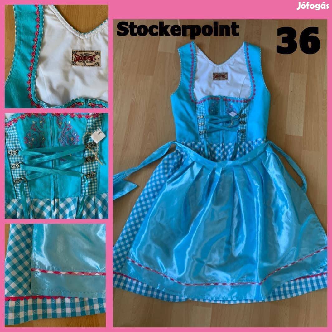 36-os világoskék kockás Dirndl ruha /Stockerpoint/