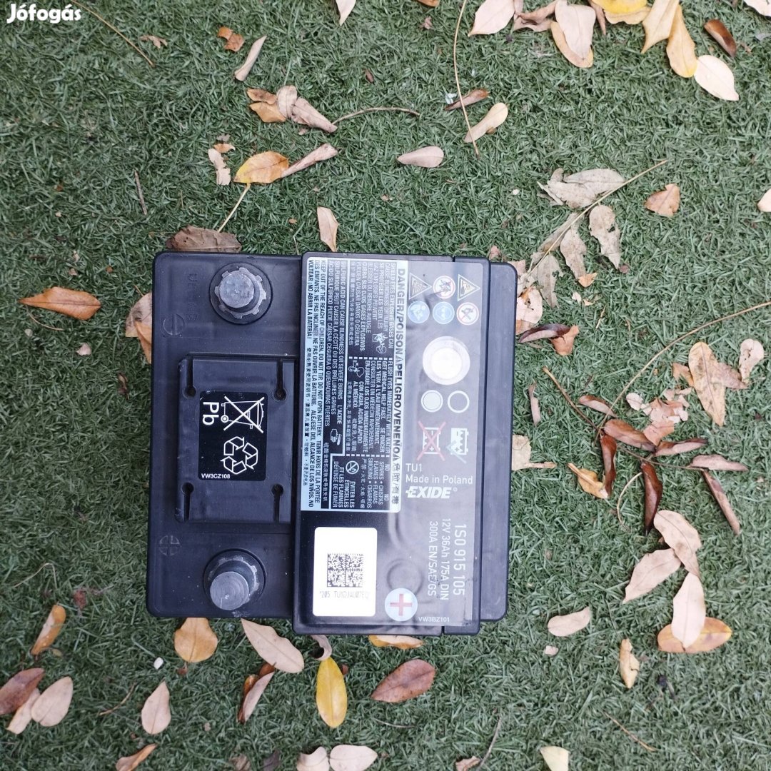 36ah Exide (kocka) akkumulátor eladó!