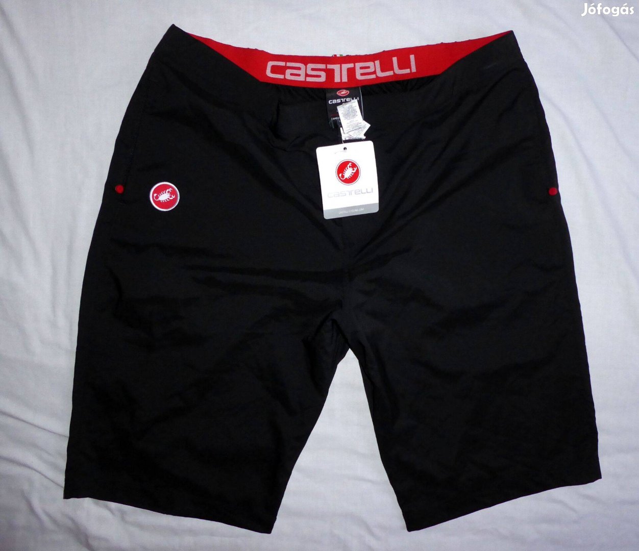 36ezres új, címkés Castelli férfi 2XL XXL méretű bikilcis rövid nadrág