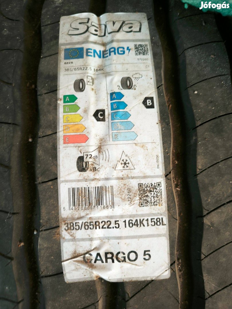 385/65R22.5 Teherautogumik Új!!!! SAVA 0km-es!!