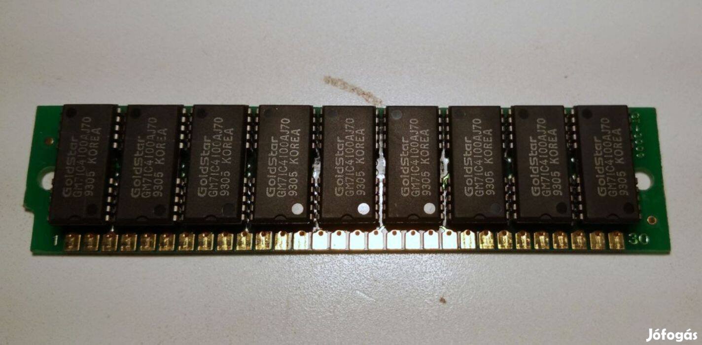 386-os PC RAM (Ver.7) 1db Goldstar (kb.1993) teszteletlen