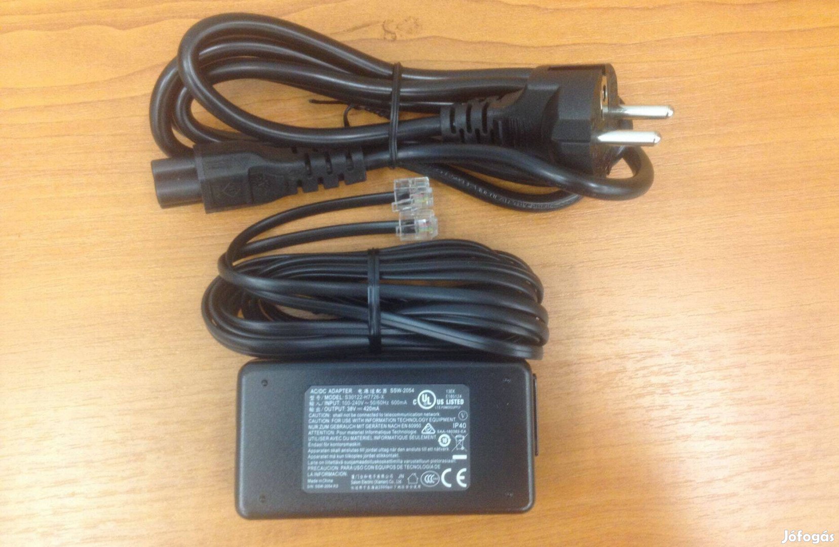 38V 420mA AC/DC adapter, tápegység eladó!