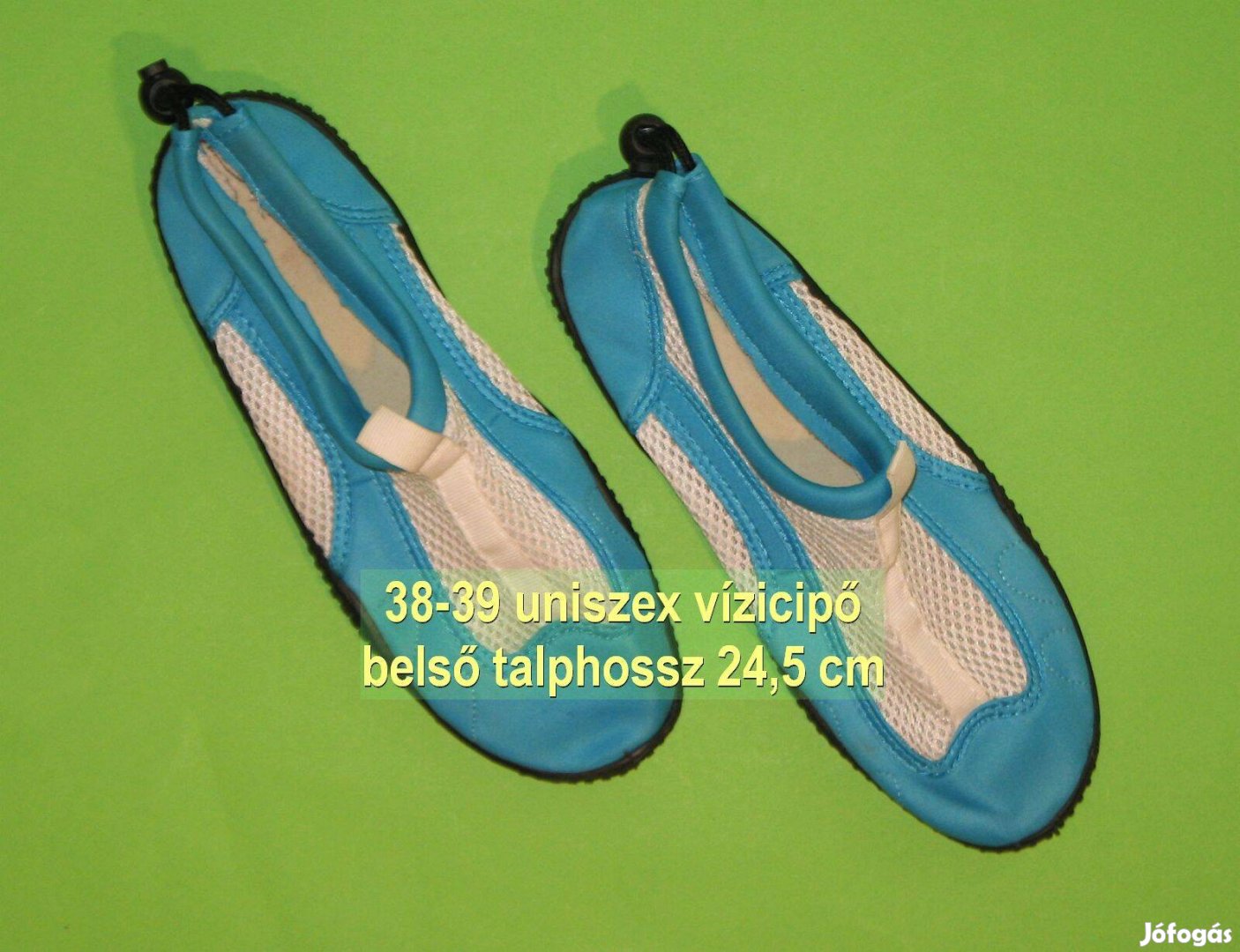 38-39-es kék fehér vízi cipő uniszex bh 24,5 cm uszoda tenger Bp.12ker