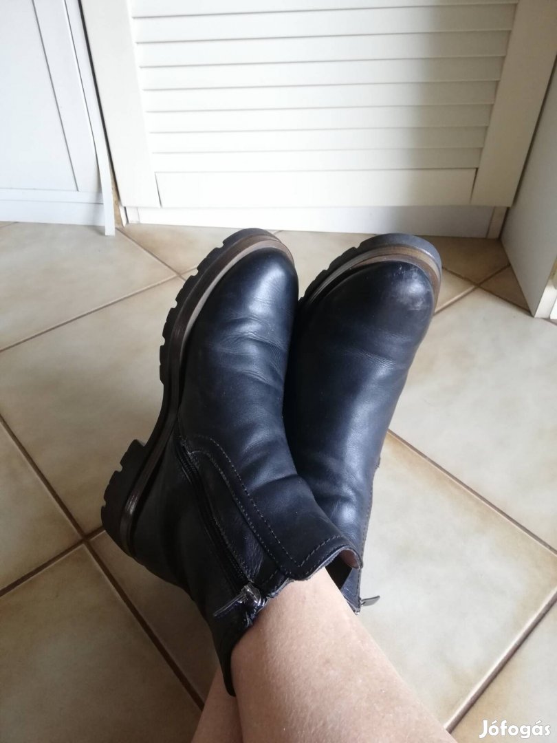38 as Lasocki bőr bokacsizma 