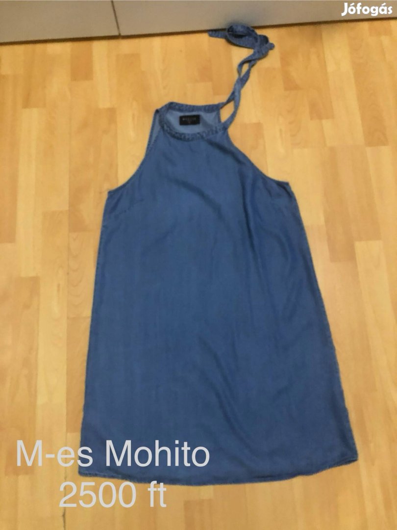 38-as Mohito A vonalú nyakbakötős női ruha
