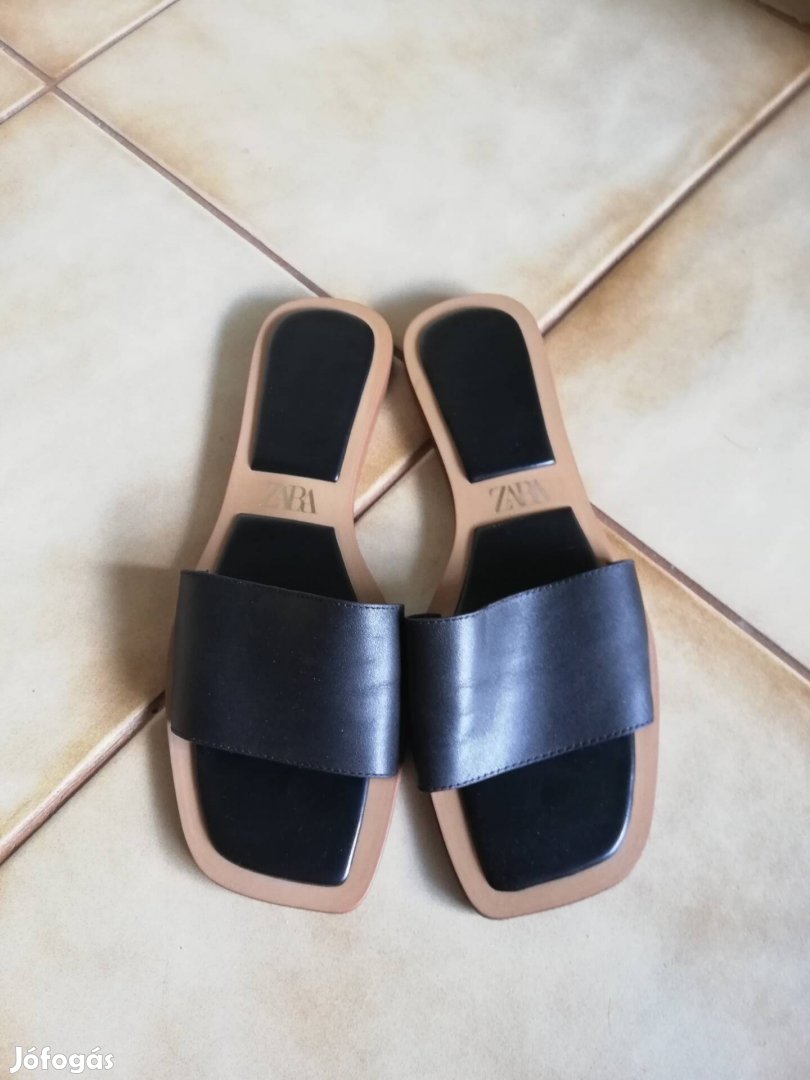 38 as Zara fekete papucs 