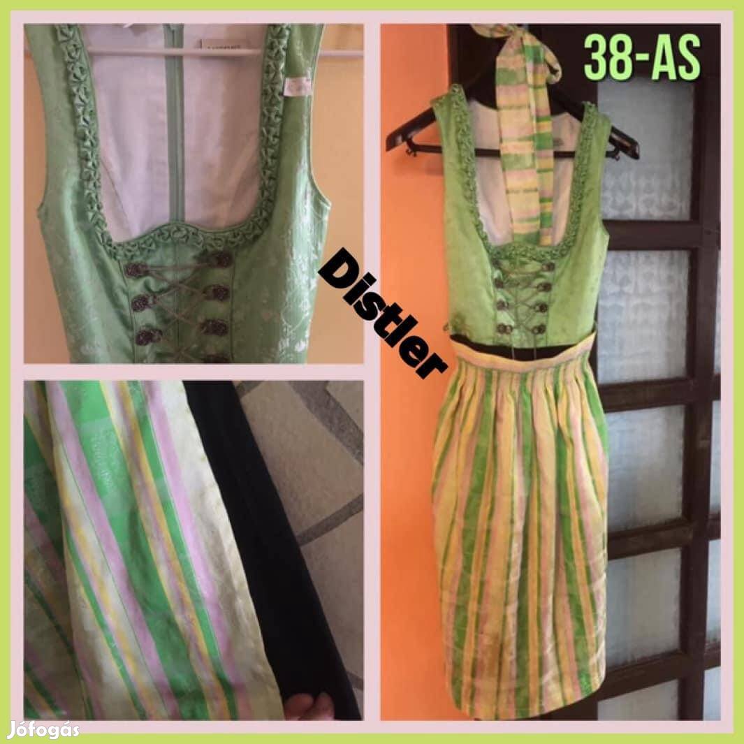 38-as hosszú Dirndl ruha zöld /Distler/