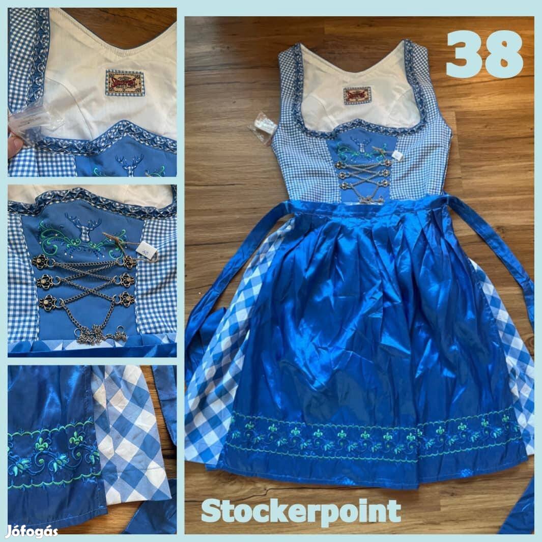 38-as kék kockás Dirndl ruha /Stockerpoint/