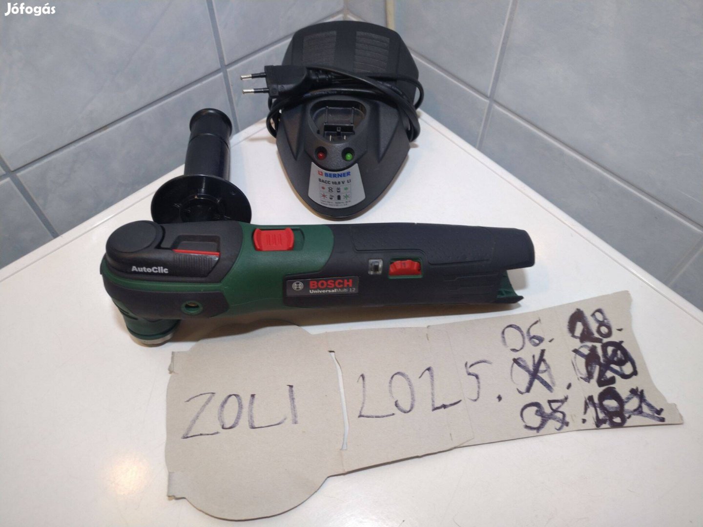 38ezres Bosch új akkus rezgővágó multigép ajándék töltő makita fogó