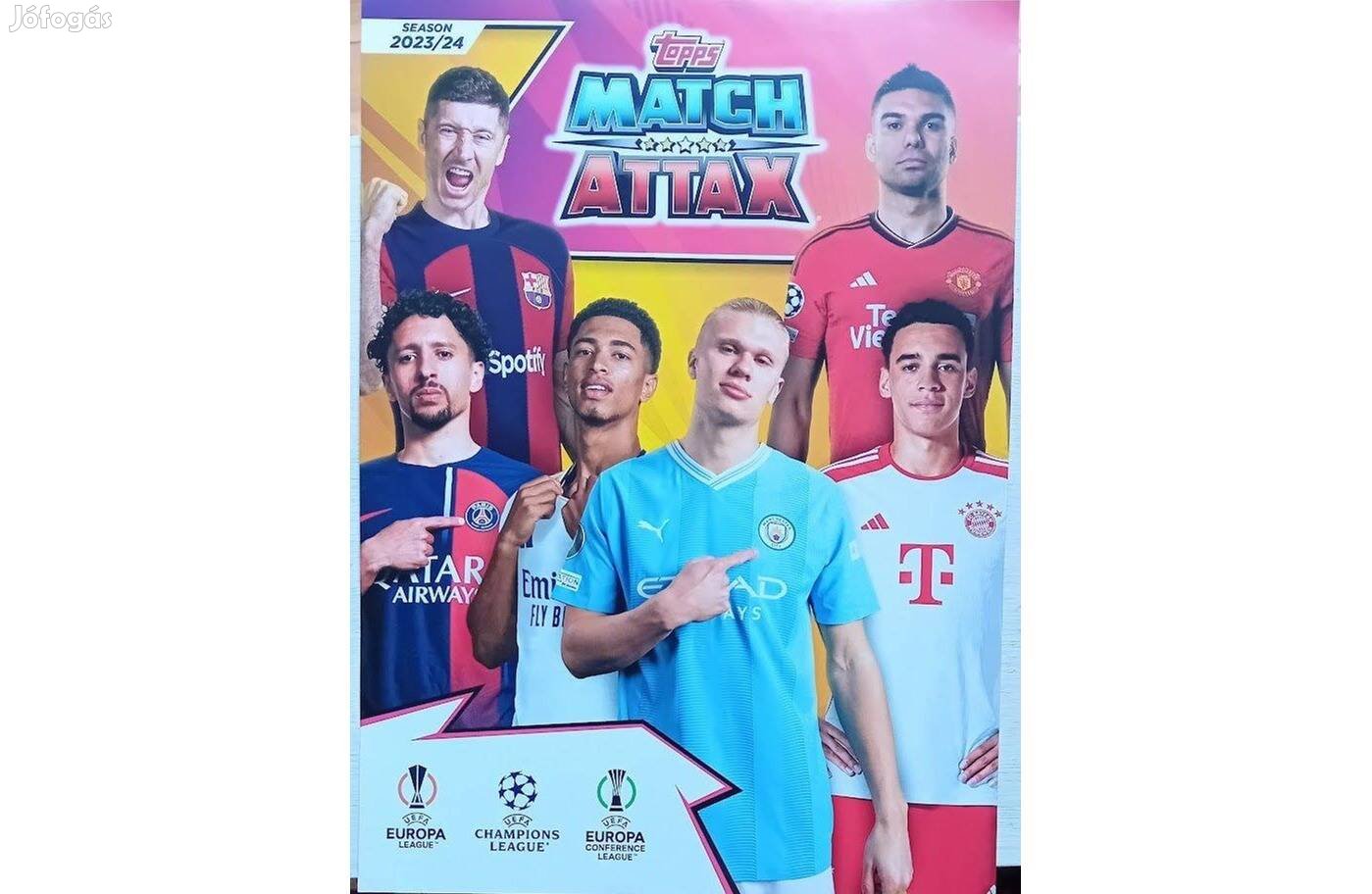 391 darab focis kártya teljes alapsor Topps UEFA Match Attax 2024