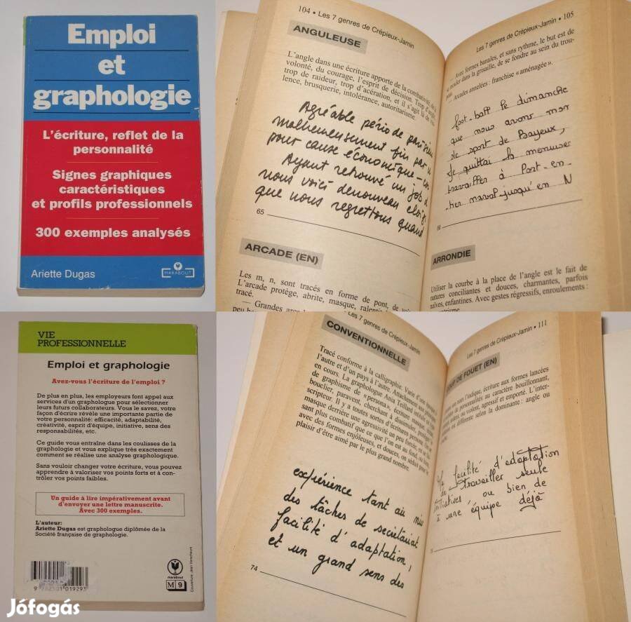 3990 Ft Grafológia Dugas Emploi et graphologie HR francia íráselemzés