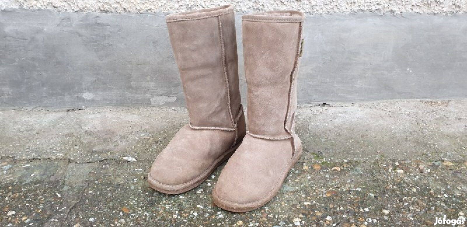 39 - Björndal homokszínű női velúr irha msz bőrcsizma