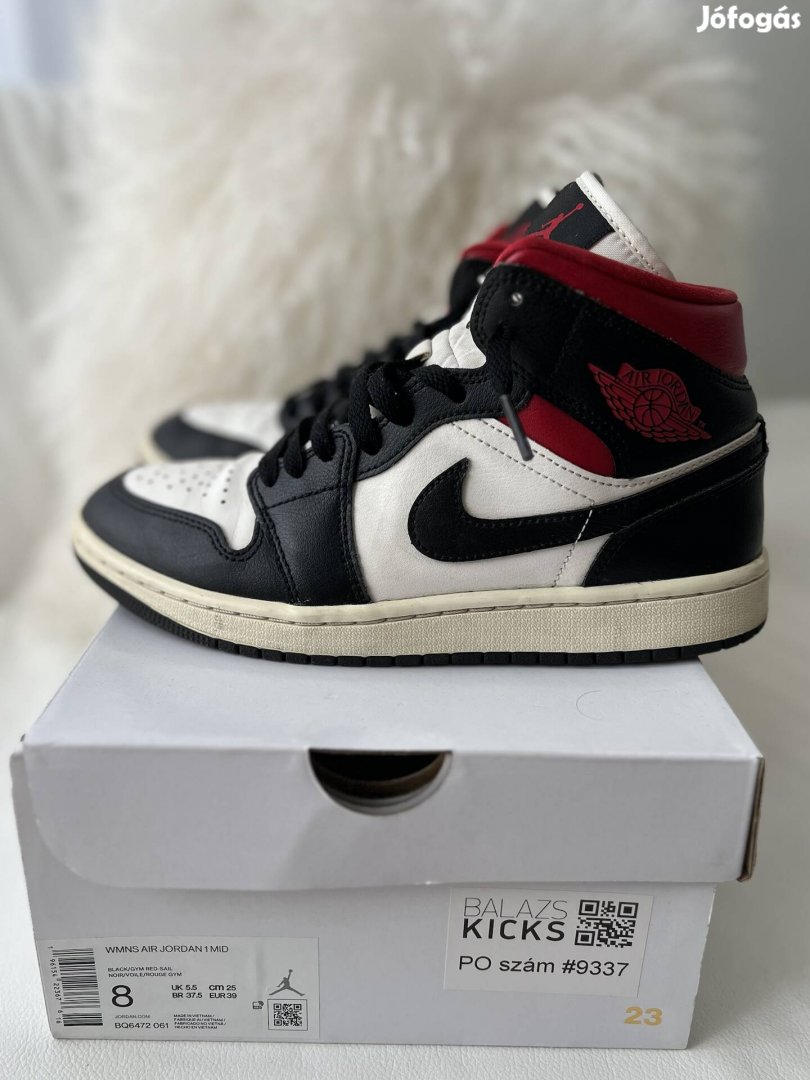 39-es Air Jordan 1 MID hibátlan eredeti