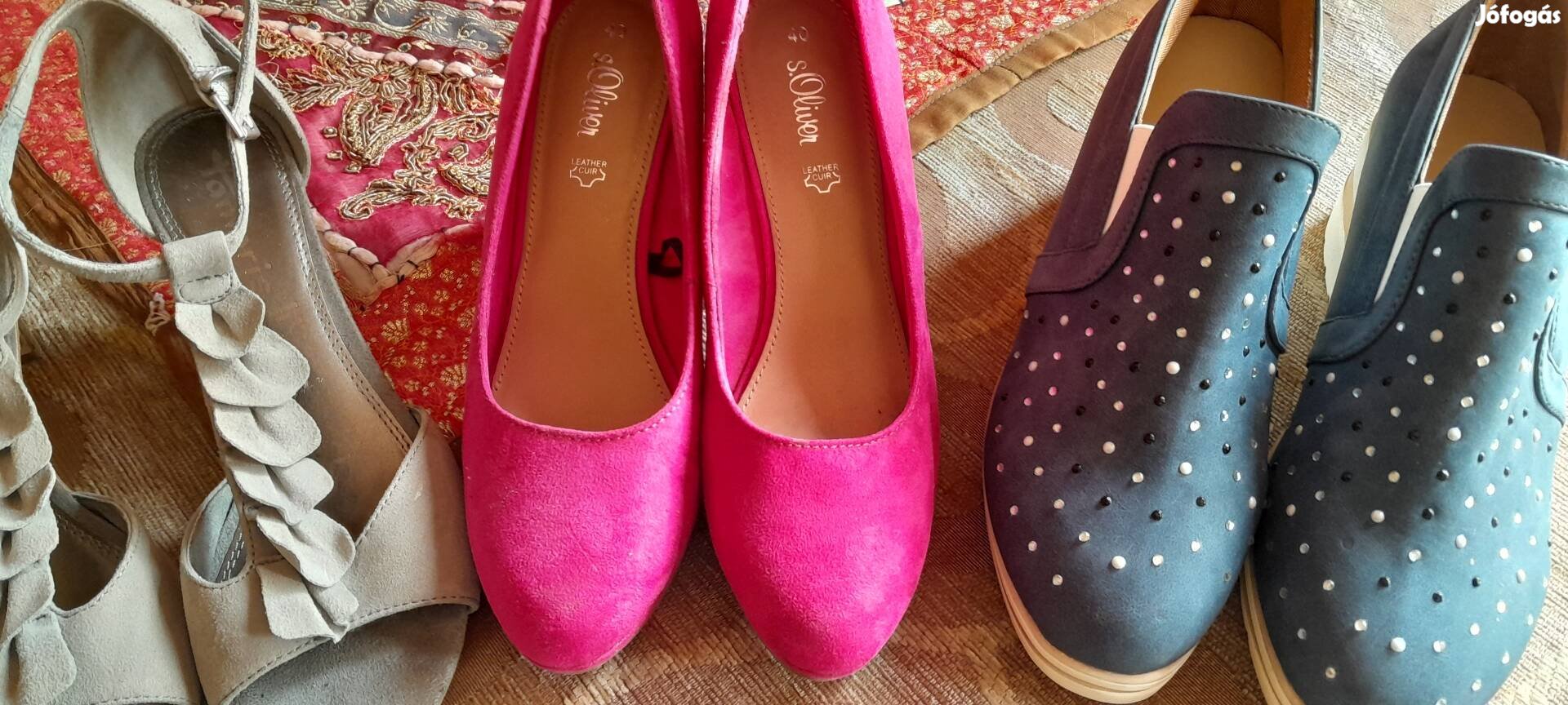 39-es pink cipő 