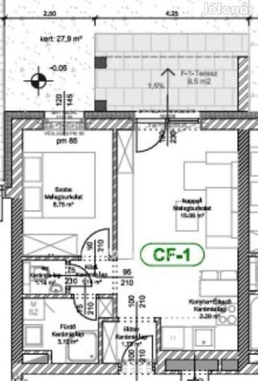 39 nm-es lakás eladó Levél