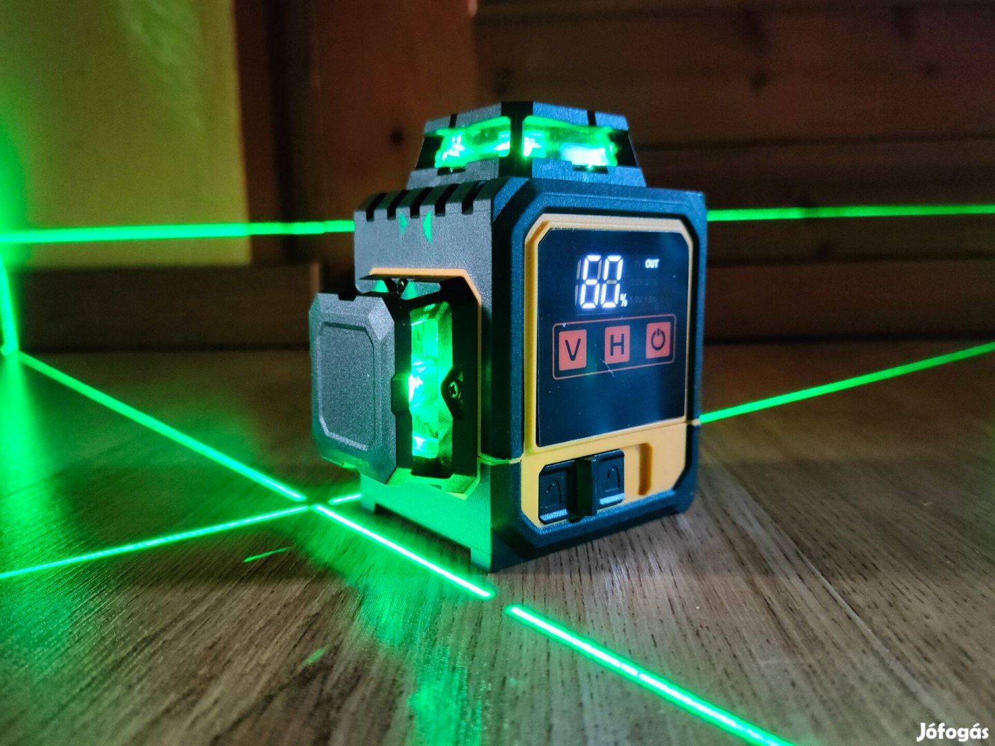 3D 3x360°12 vonalas önbeálló lézeres szintező, szintezőlézer, új garis