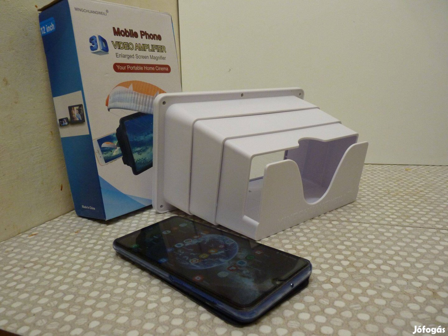 3D HD 12 hüvelykes visszahúzható képernyőnagyító mobiltelefonokhoz