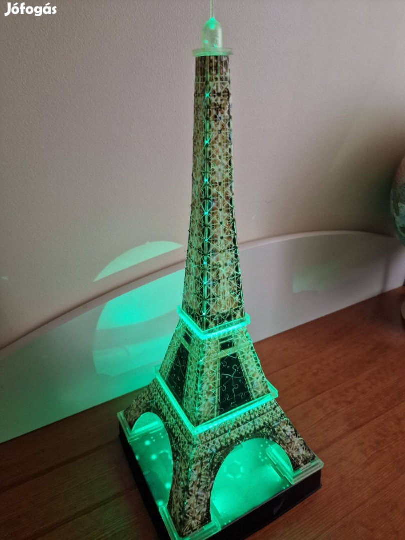 3D Puzzle - Eiffel torony Night Edition - világítós - új állapot