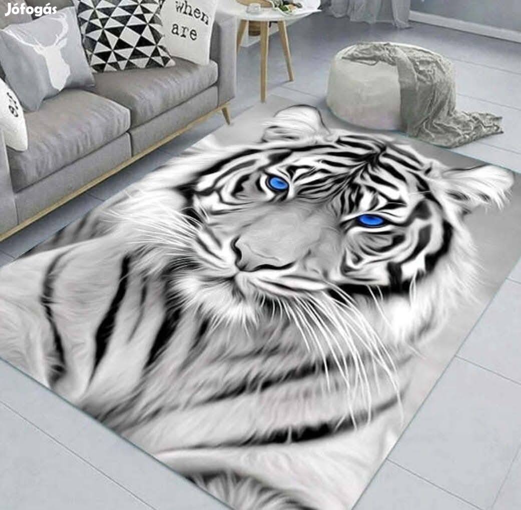 3D Szőnyeg White Tiger ingyen szállítással utánvéttel 