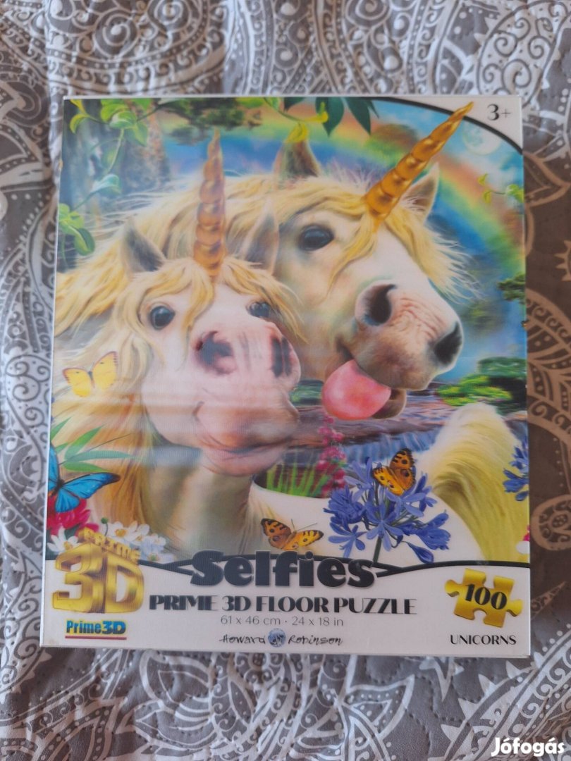 3D Unikornis puzzle 100 darabos