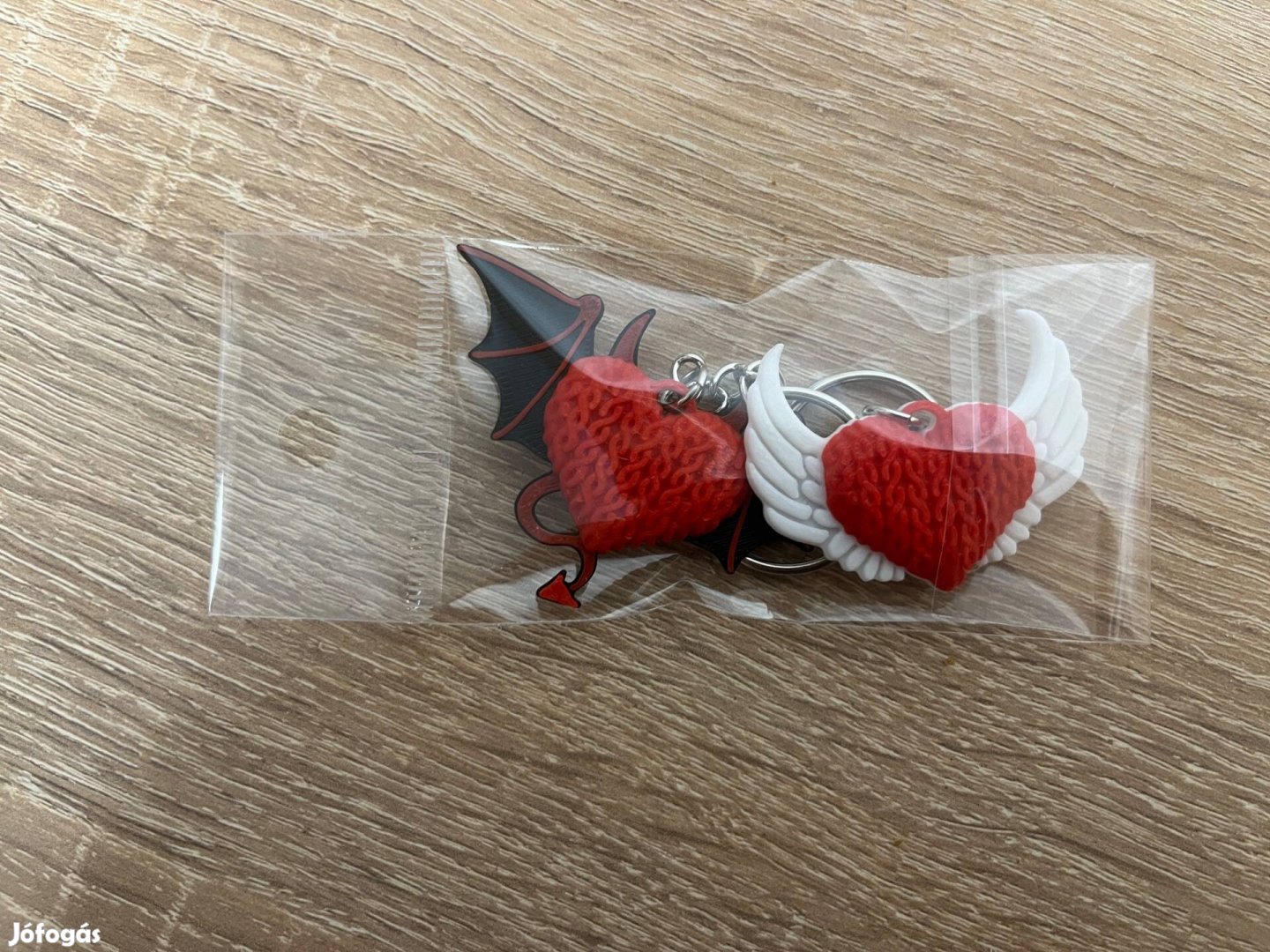 3D angyal - ördög kulcstartó