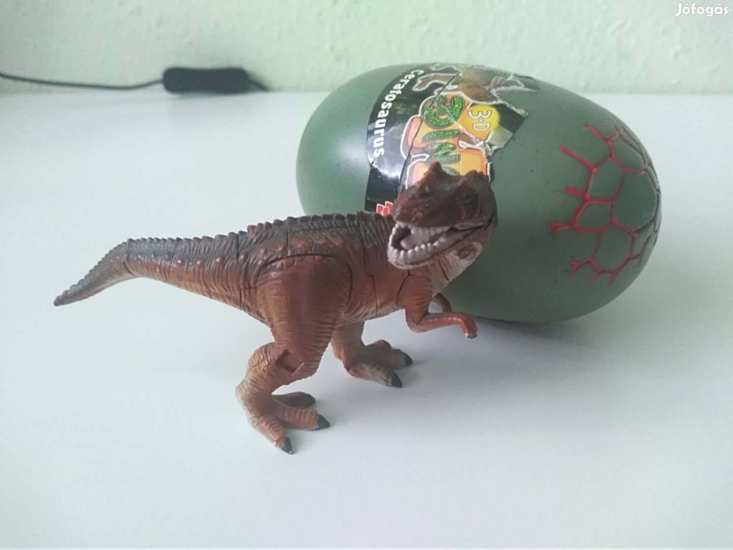 3D dínó puzzle Ceratosaurus dinoszaurusz tojással (23 darabos)