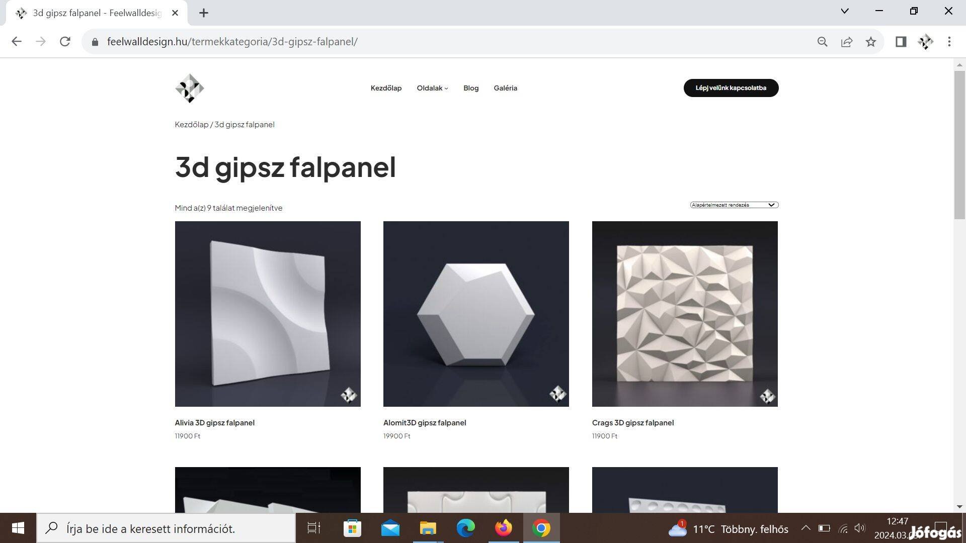 3D gipsz falpanel gyártásához szilikon ipari öntőforma - webshoppal